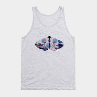 clouded silver moth - just blue moth Tank Top